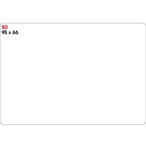 Etichette bianche permanenti Markin Copiatabu 95x66 mm - conf. 10 blister da 10 ff - X11050